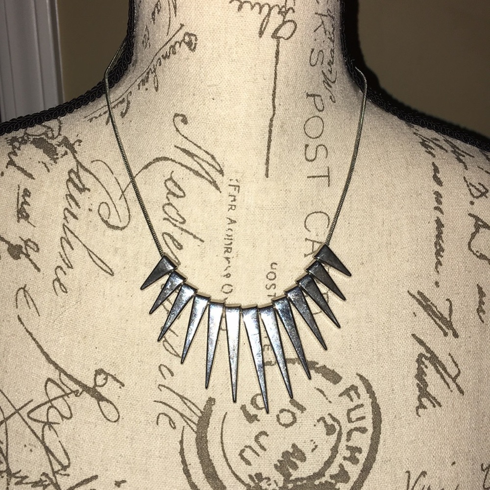 Express silver necklace